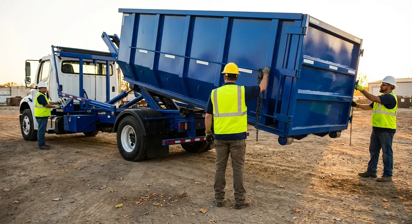 Commercial debris containment dumpster in Victorville, CA