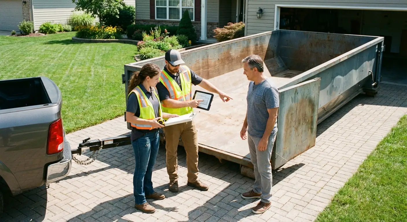 10 Yard Dumpster Rental Process in Victorville, CA