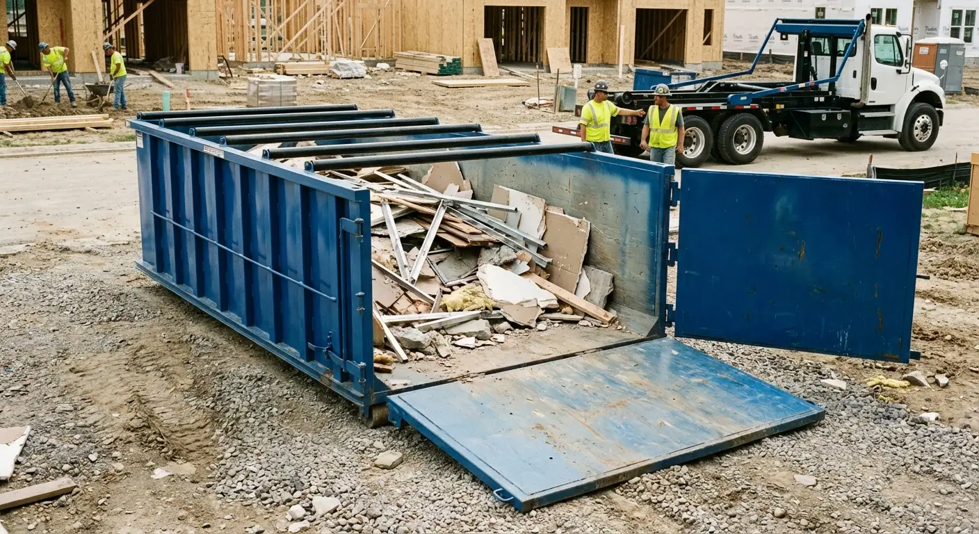 Dumpster with walk-in loading door in Victorville, CA