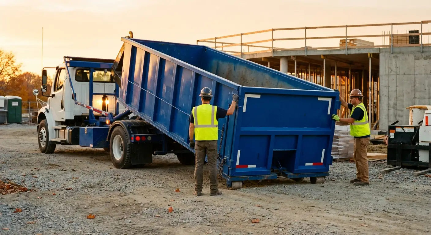 Commercial dumpster rental delivery in Victorville, CA
