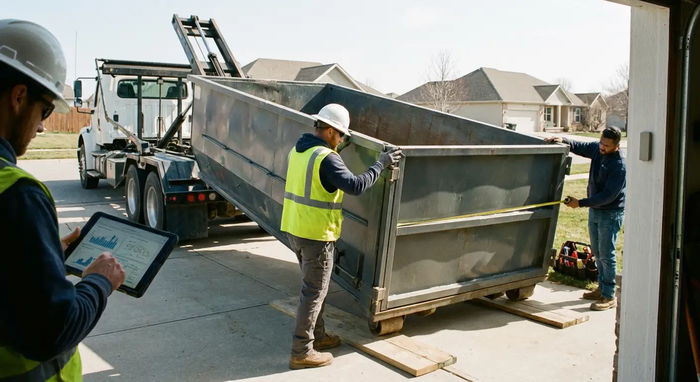Roll-off dumpster dimensions and capacity guide in Victorville, CA